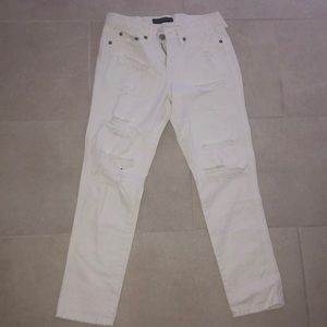 Cute Aeropostale white boyfriend jeans